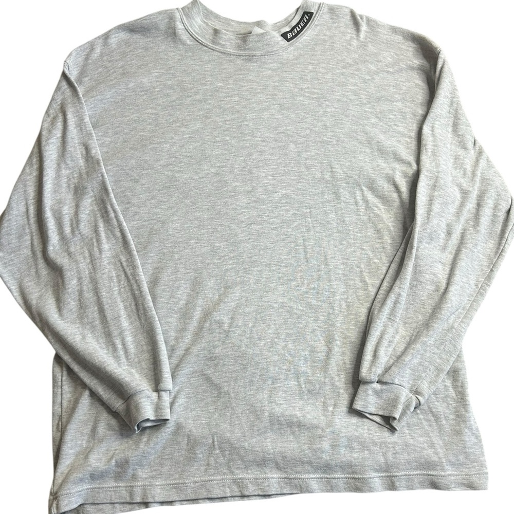 Bauer Hockey‎ Gray Long Sleeve T-Shirt XXL Made in Canada Cotton Blend